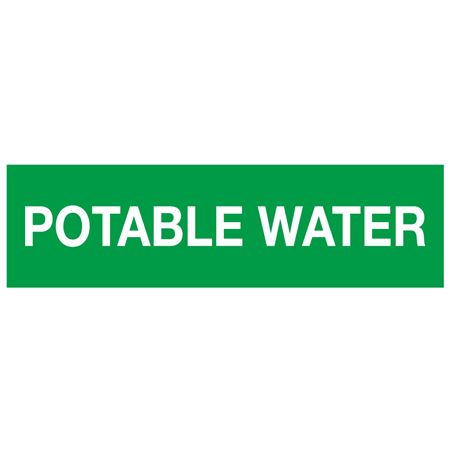 ANSI Pipe Markers Potable Water - Pk/10